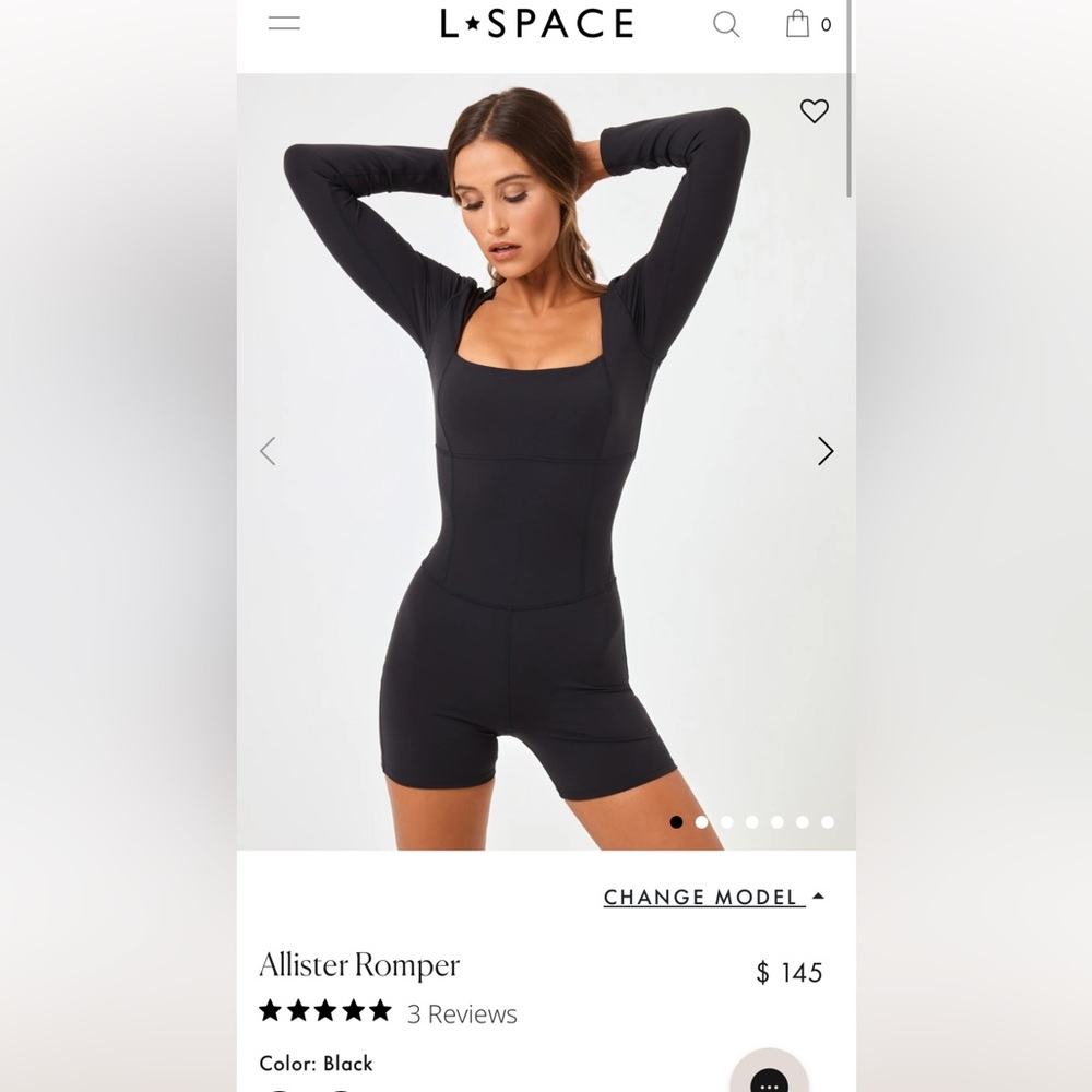 Lspace black rompers